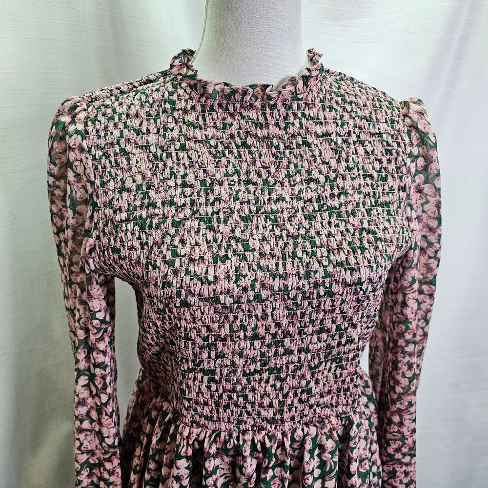 Floral Long Sleeve Dress - Picture 5 of 14